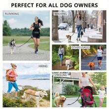 Adjustable Dog Leash And Waist Pack Combo - Hands-Free Pet Harness With Safety Strap, Portable Dog Walking Chest Strap Suitable For Small To Medium Dogs - Multicolor - View 6