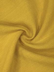 EMERY ROSE Women's Summer Casual Solid Color Sleeveless Dress - Yellow - View 5