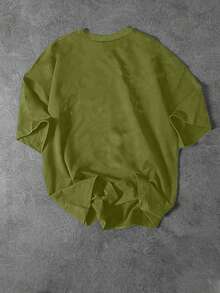 Sport MetroGents T-shirt de sport à manches courtes et col rond avec imprimé botanique pour hommes, idéal pour l'entraînement estival et la course à pied. - Noir - Voir 2