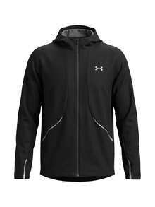 Under Armour Unstp Woven Men's Sports Jackets Black - Black / Silver Reflective - 查看 1