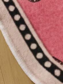 1 pieza Alfombra decorativa de terciopelo, alfombra de terciopelo rosa leopardo absorbente y antideslizante, alfombra pequeña, alfombra de entrada, alfombra de dormitorio, alfombra de mesita de noche, alfombra de habitación infantil, alfombra de baño, alfombra decorativa - Rosa - Ver 3
