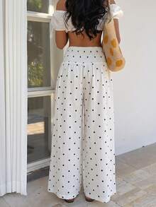 Stylish Plaid Pants For Women - 白色的 - 查看 2