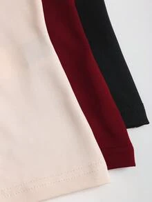 Sweetra 女款歐美時尚休閒新款夏季修身性感掛脖露背優雅通勤健身三件套上衣 - 彩色 - 查看 8