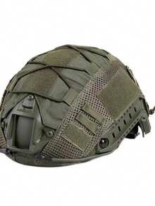1 Pc Outdoor Military Helmet Cover, Tactical Helmet Fabric, Cycling Helmet Cover, Camouflage Mesh Helmet Cloth, Tactical Quick-Dry Fabric - multicolor - View 11