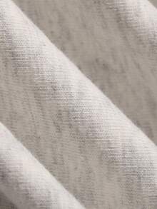 DAZY Kaos Lengan Pendek Leher Bulat Sederhana dengan Cetakan Huruf untuk Anak Laki-Laki di Musim Panas - Light Grey - View 6
