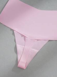 Snug Zone 4件組女款無縫素色中腰丁字褲 - 彩色 - 查看 8