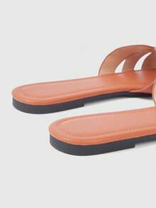 Sleekvia Sandal Musim Panas Wanita Multifungsi Ujung Persegi Terbaru 2026 - Cokelat 2 - View 8