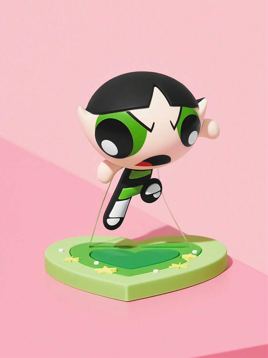 THE POWERPUFF GIRLS X SHEIN 1 個 Magic Q 風格公仔,桌面裝飾,禮物 - 彩色 - 查看 1