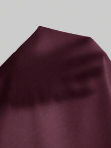 Resyla Women's Spring/Summer Solid Color Casual Thin Cardigan - Burgundy - View 3