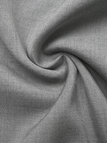 SHEIN Clasi Women's Solid Color Pleated Casual Elegant Versatile Date Travel Skirt Grey Autumn - Grey - View 4