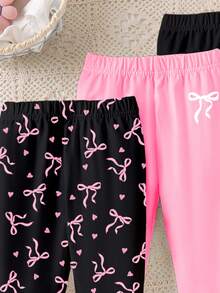 Autumn Series, Dopamine Pink Light Pink Color Palette, Bohemian Casual Style Cute Floral, Daisy, Plant, Bow Pattern, Graduation Back-To-School - Multicolor - View 3