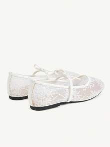 CUCCOO HITCHD Women's Casual Flat Shoes With Bow Decor, For Daily Wear - White - View 4