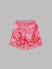Swim Oasis 26SS 春夏 粉色波浪棕櫚樹印花分體式比基尼泳衣 2件組 - 彩色 - 查看 10