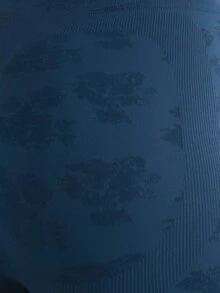 Nöista 套裝配件，藍色花卉提花運動短褲，高腰、無縫且翹臀設計。適合運動、瑜伽、健身房、健身、芭蕾、皮拉提斯。 - 藍色 - 查看 6
