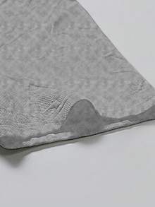 Manfinity Homme Kaos Lengan Pendek Pria, Desain Jacquard Huruf Rajut, Gaya Modis dan Serbaguna, Cocok untuk Pakaian Sehari-hari Kasual, Mudah Dipakai, Liburan - Grey - View 4