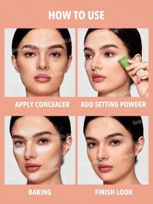 SHEGLAM Insta-Ready Face & Under Eye Setting Powder Duo-Smooth Sand 2 In 1 Brightening Loose Setting Powder Matte Pore-Less Waterproof Powder Face Makeup Brand Beauty Makeup Face Paint Cosmetic For Women Girls Perfect For Spring Summer Ideal For Y2K Fancy Fashion Suitable For Birthday Mother'S Day Gift Rave Festival Party Ready Best Color - Smooth Sand - View 10