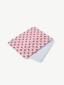 Pink brown polka dot