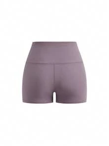 SHEIN Cheerettes 2件組女款素色極簡修身運動短褲 - 彩色 - 查看 6