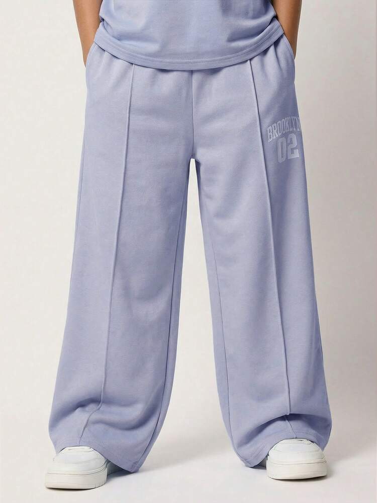 Chicago Oversized Relaxed Fit Sweatshirt And Wide Leg Joggers Co Ord Set For Casual Weekend