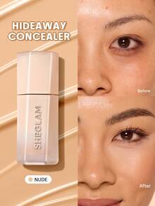 SHEGLAM Hideaway Corrector de Cobertura Total-Nude Corrector de Color Iluminador y Resaltador - Carne - Ver 1