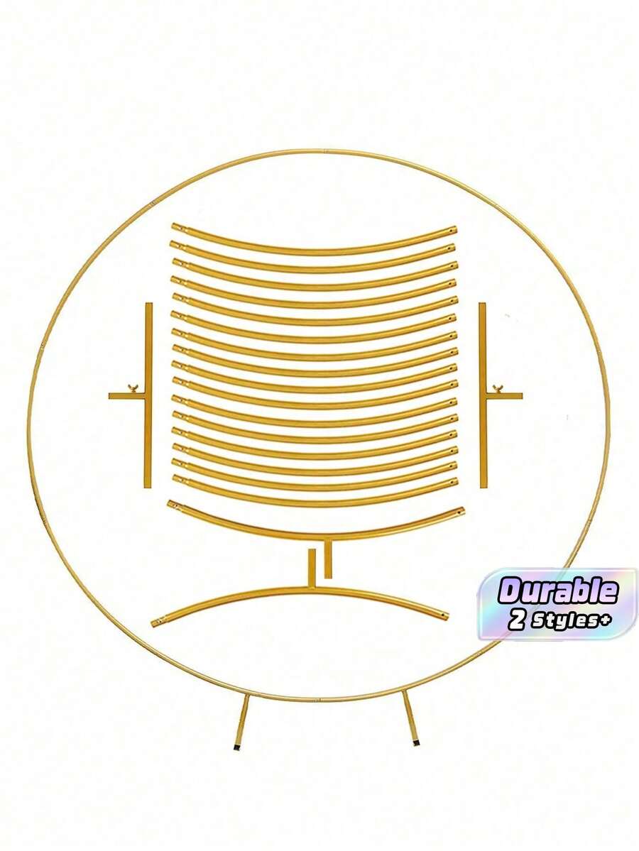 1 Conjunto de Metálicos Redondos para Balões, Suportes de Balões de 4.92/5.9/6.56 Ft, Cenários de Festa, Adequado para Decorações de Feriados, Aniversários, Casamentos e Formatura. - Visão 1