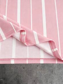 AXEPEAK Men's Handsome Fashionable Colorblock Versatile Polo Shirt - Pink - View 7