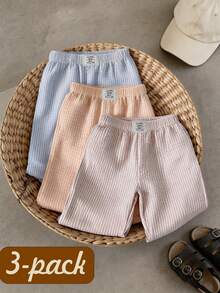 SHEIN Playful Pals RANDOM  4PCS, Refreshing Striped Design With Fresh Vintage Vibe, Pairs Well With All-Match Tops For A Textured Look, - Multicolor - View 7