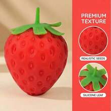 MINKOJA MINKOJA Fraise à presser - Bloc de fraise géant extra large , Cadeaux blagues amusants pour adultes , Balle anti-stress géante de 4,25 pouces , Jouet sensoriel anti-stress pour adultes - Sunny Days Entertainment,,Remplissage de sacs cadeaux, Remplissage de piñatas, Prix de classe, Jouets pour anniversaires & remises de diplômes - Multicolore - Voir 10