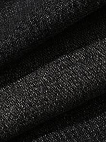 DAZY Vintage Loose Straight Leg Washed White Women Jeans - Black - View 6