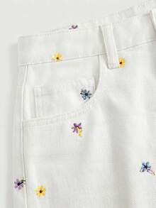 SHEIN MOD Chân váy denim cotton đỏ mini thường ngày cho nữ - Nhiều màu - Xem 5