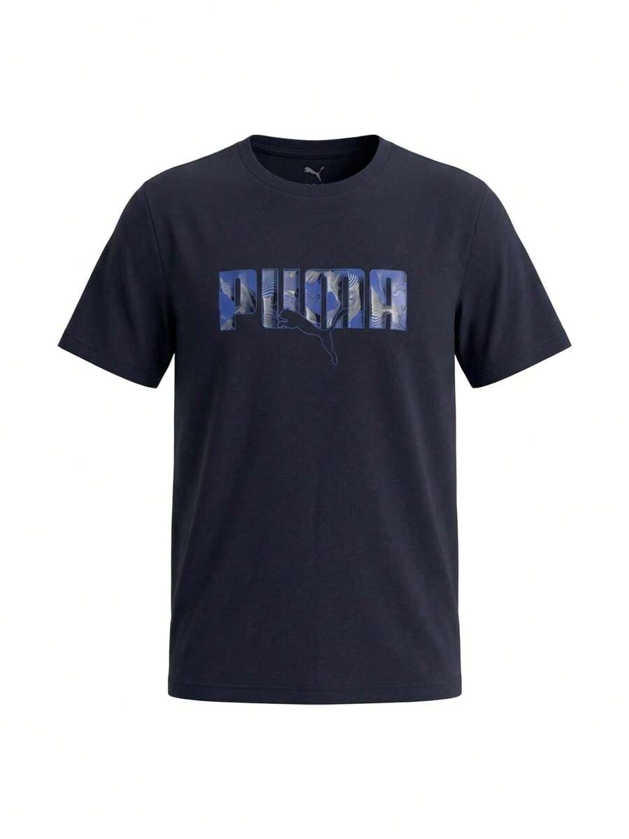 Puma Men's Sports Tees & Tanks Breathable Classic Fit Quick-Dry Weekend Sports Outdoor Blue 692026-16 - New Navy - View 1