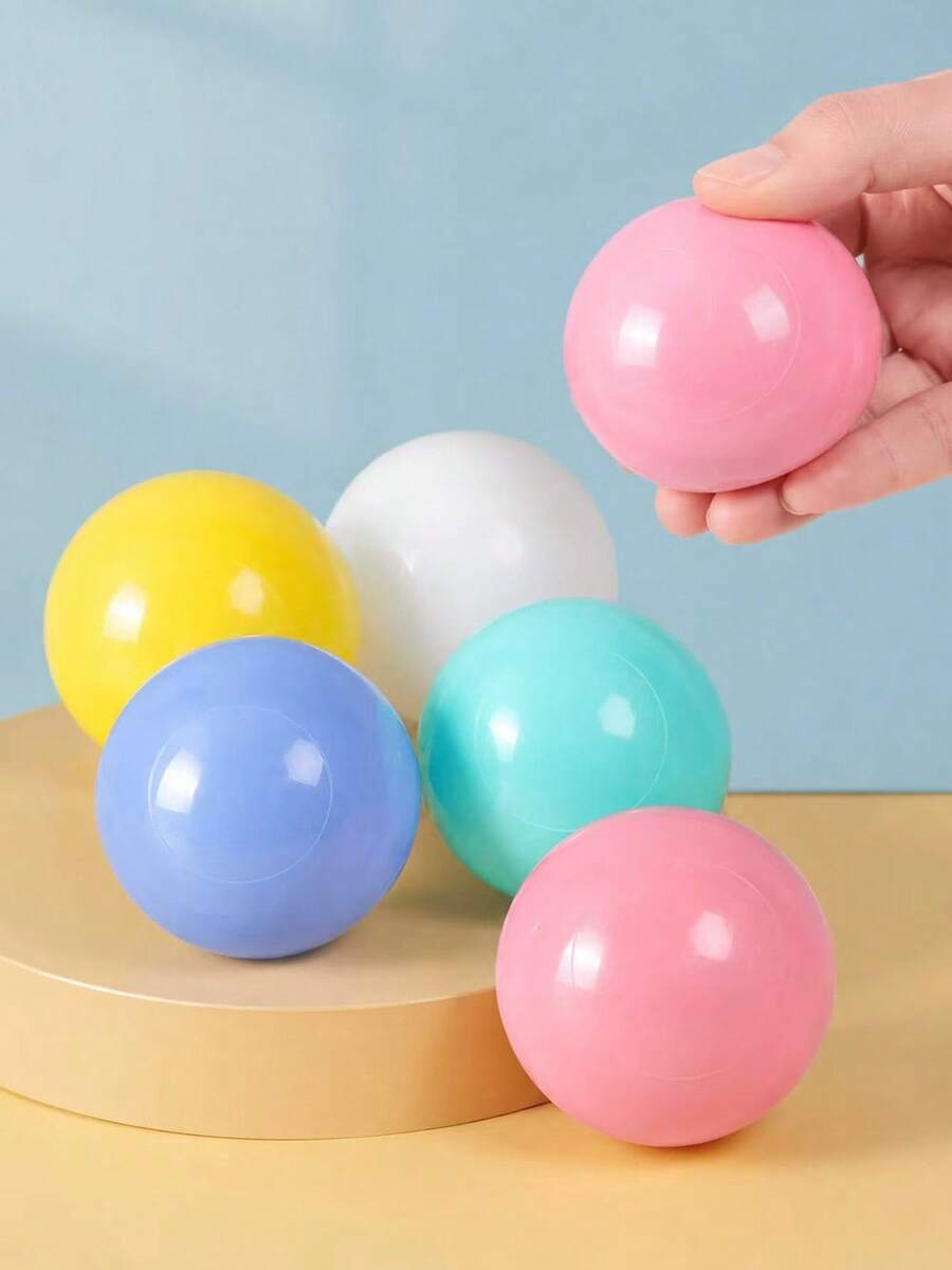 MINKOJA MINKOJA 5PCS/10PCS/20PCS/30PCS Ball Pit Balls, Free Crush Proof Plastic Toy Balls For Ball Pit, Ocean Balls, Pet Toys, Gift Bag Filler, Pinata Filler, Pool Filler, Random Color - Multicolor - View 1