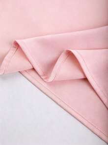 GlowEve Conjunto elegante de dos piezas para mujer con top de tirantes de unicolor con diseño de nudo y pantalones - Rosa - Ver 6