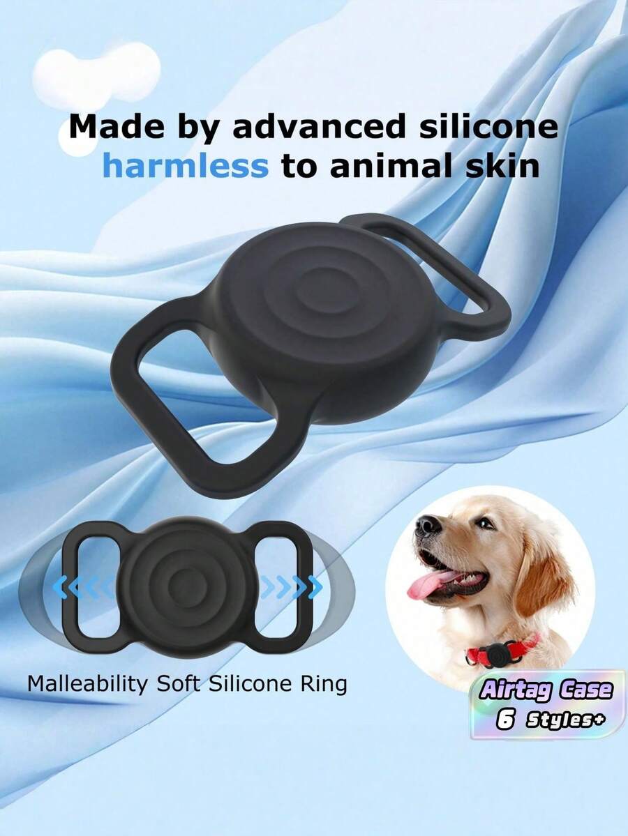 Silicone Airtag Locator Protective Case Compatible With Apple GPS Tracker Anti Lost Protector Shell For Airtag 2nd Gen Pet Cat Dog Collar Backpack Keychain Luggage Wallet Bag Accessory Home Travel Gift - Multicolor - View 1