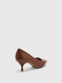 CUCCOO BIZCHIC Women's Pointed Toe Versatile High Heel Pumps For Daily Commute For Christmas Spring Shoes - Brown. - View 9