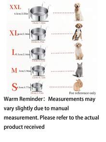 Stainless Steel Cat/Dog Feeders & Waterers, Detachable Hanging Cage Bowls For Teddy Dogs & Small Pets - silver - View 11