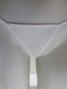 Dansine Conjunto de vestido marinero con botones, bloques de color a rayas, volantes en el bajo y bordado, con bragas de espalda en T, uniforme de cosplay para actuación - Blanco - Ver 5
