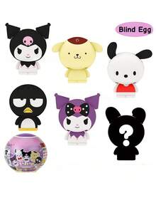 bandai SanrioKuromi Blind Box Capsule Toy, Surprise Shake Pop Transform Figure, Cute Mystery Collectible Gift - Multicolor - View 3