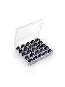 25/36Pcs Sewing Machine Bobbin Threads With Clear Storage Case, Assorted Colors Pre-Wound Sewing Thread Spools, Household Sewing Machine Bobbins Kit For DIY Sewing & Embroidery - multicolor - View 13