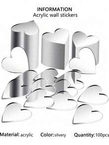 100 miếng dán tường vuông 3D 0,79 inch, gương khảm, decal dán tường bằng acrylic tự làm, tranh tường cho phòng khách, phòng ngủ, nghệ thuật trang trí nhà cửa, ngày lễ tình nhân, đám cưới, sinh nhật, trang trí tường phòng, gương treo tường, gương cho phòng, trang trí phòng tắm, trang trí phòng khách - Nhiều màu - Xem 19