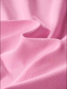 Fluxe Casual Solid Color Knit Slim Fit Regular Small Stand Collar Long Sleeve Women's T-Shirt - Pink - View 4