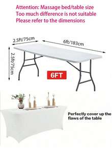 1pc 6ft Elastic Beauty Eyelash Extension Table  Cover, Eyelash Extension Salon Supplies - Multicolor - View 8