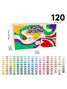 Acrylic Marker Pen, Soft Tip, Large Capacity, Colored Filling Pen, Student Painting Cartoon Character Colored Pen, Suitable For Non-Transparent Paper, Can Be Used For Decoration, Art Painting, Indoor And Outdoor Art And Craft, Canvas, Rock, Wood And Other Materials, Creative Gift Choice - multicolor - View 15