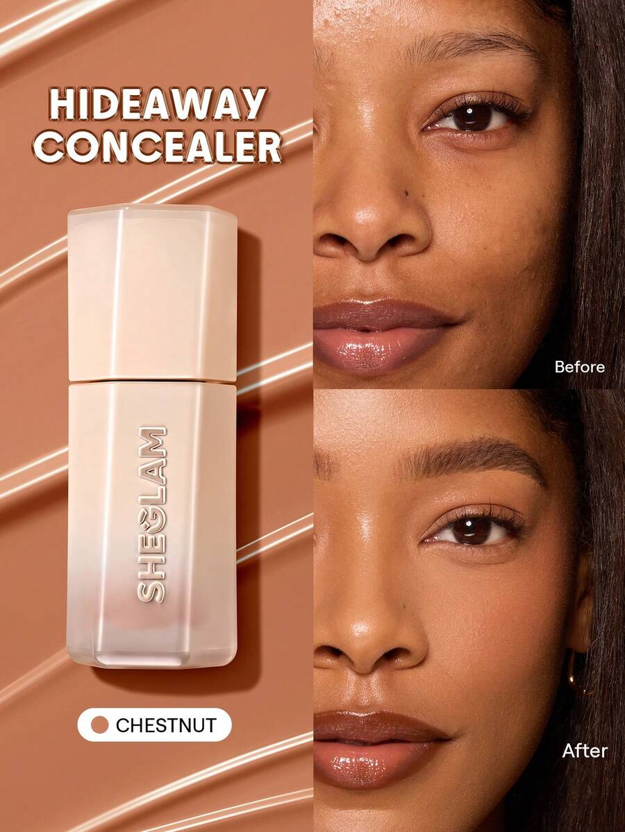 SHEGLAM Hideaway Kem Che KhuyếT ĐIểM Che Phủ HoàN ToàN-Chestnut BúT ĐIềU ChỉNh MàU SắC LàM SáNg Và Highlighter ThươNg HiệU LàM đẹP Trang đIểM Mỹ PhẩM Cho Phụ Nữ Và Cô GáI HoàN HảO Cho MùA Hè MùA XuâN Lý TưởNg Cho Y2K ThờI Trang Sang TrọNg Phù HợP Cho Sinh NhậT NgàY CủA Mẹ Quà TặNg TiệC SẵN SàNg MàU SắC TốT NhấT - Chestnut - Xem 1