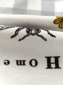 3pcs/Set Bee Print Oven Mitt & Pot Holder & Hand Towel, Oven Mitts Linen Set For Home - Multicolor - View 9