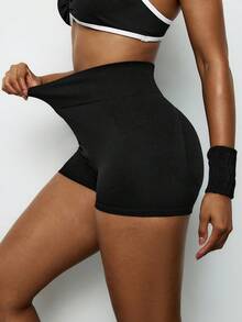 Voyena 2 Stück Damen Große Größen Einfarbige Plissee Sport Shorts - Verschiedenfarbig - Übersicht 4