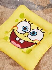 SpongeBob SquarePants | SHEIN 1 个可爱纸盒印刷杯垫 - 黃色 - 查看 3