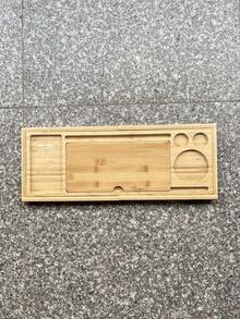 1 Extendable Bamboo Chest Tray, Compatible With Tablets, Books, Mobile Phones, Wine Racks, And Up To 11-Inch Tablets. - multicolor - View 11