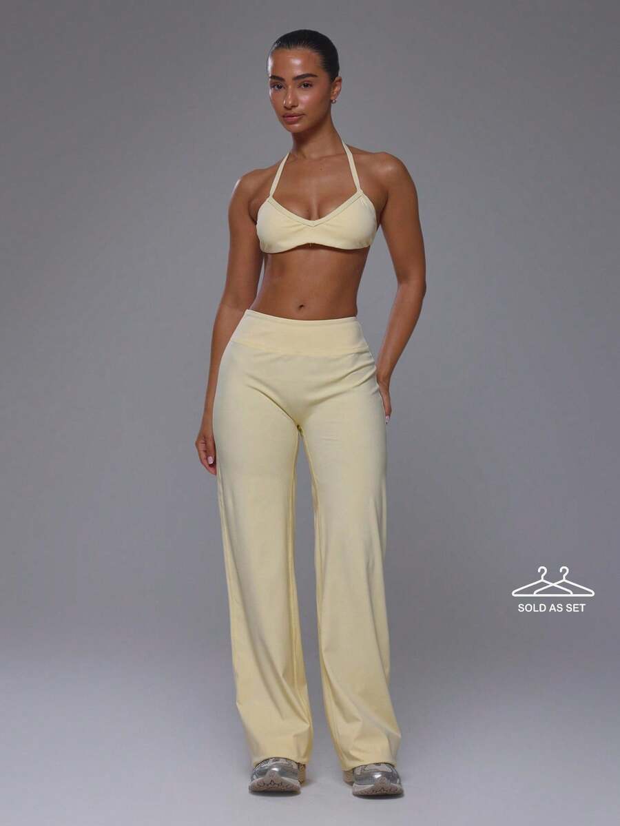 Musera Sport Women Sports Sets - Light Yellow - View 1