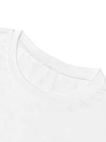 Resyla Women's Color Block Heart Striped Print Short Sleeve Casual Round Neck T-Shirt, Fresh Summer Style - Multicolor - View 4